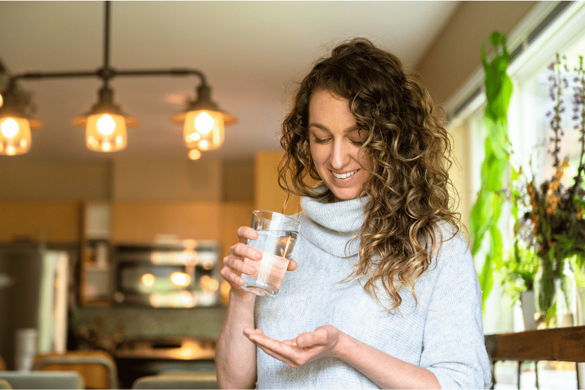 A person taking Magtein® Magnesium L-Threonate