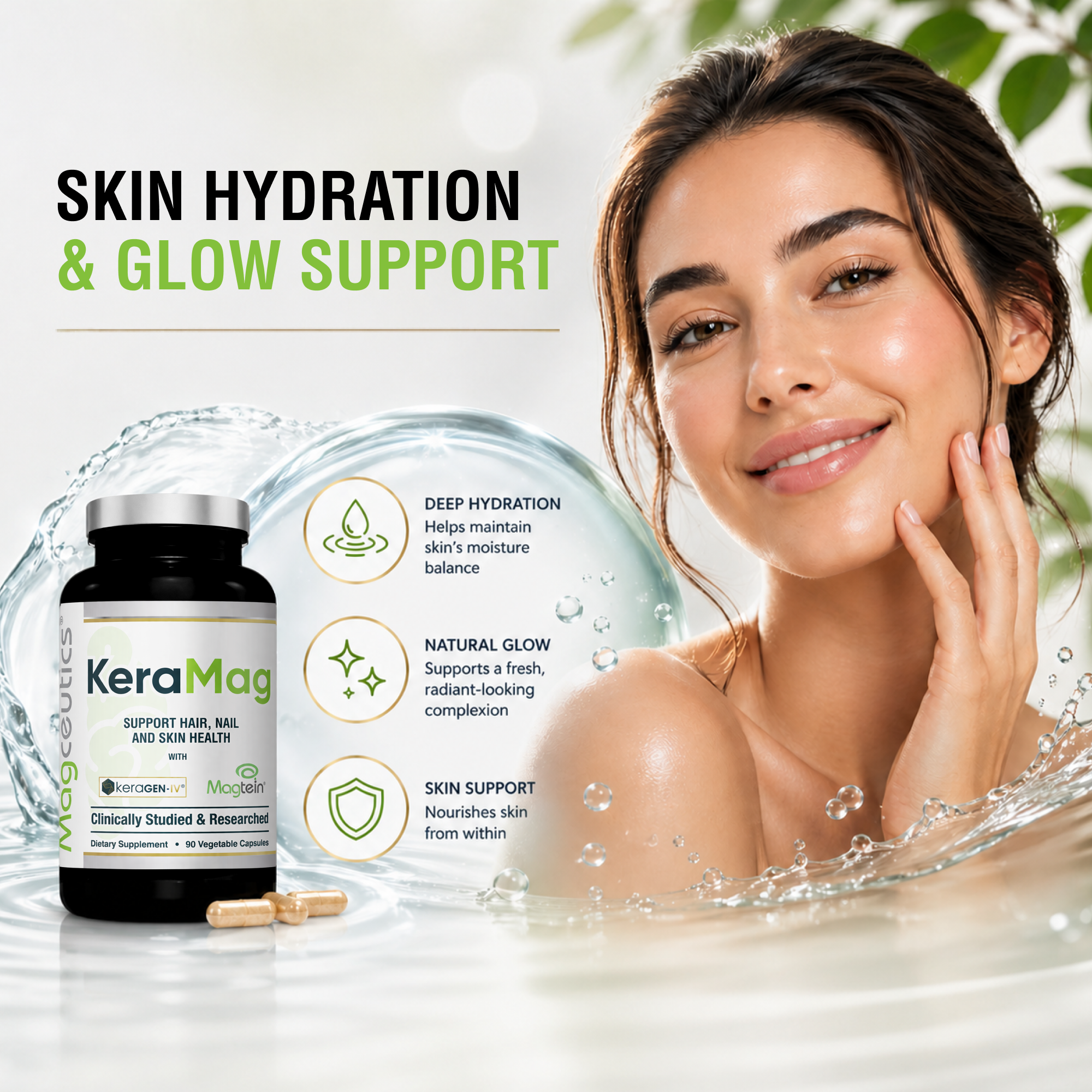 KeraMag – Keratin (KeraGEN-IV) & Magtein Magnesium L-Threonate - MAGCEUTICS