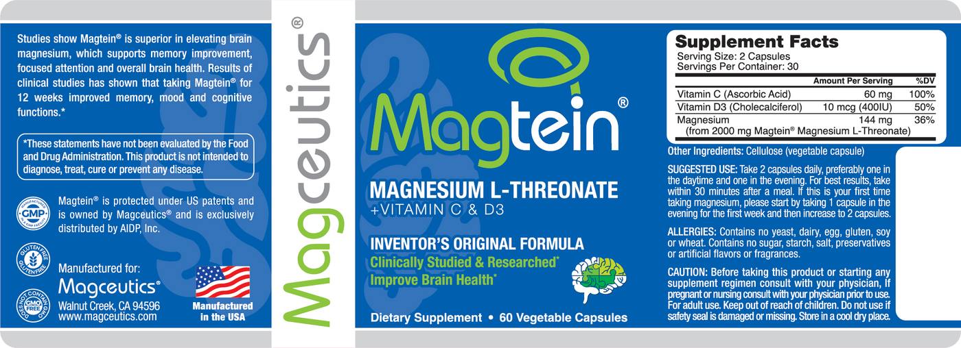 Magtein 60oct supplement fact