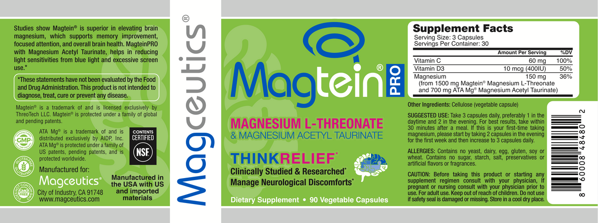 MagteinPro 90 Capsules - MAGCEUTICS