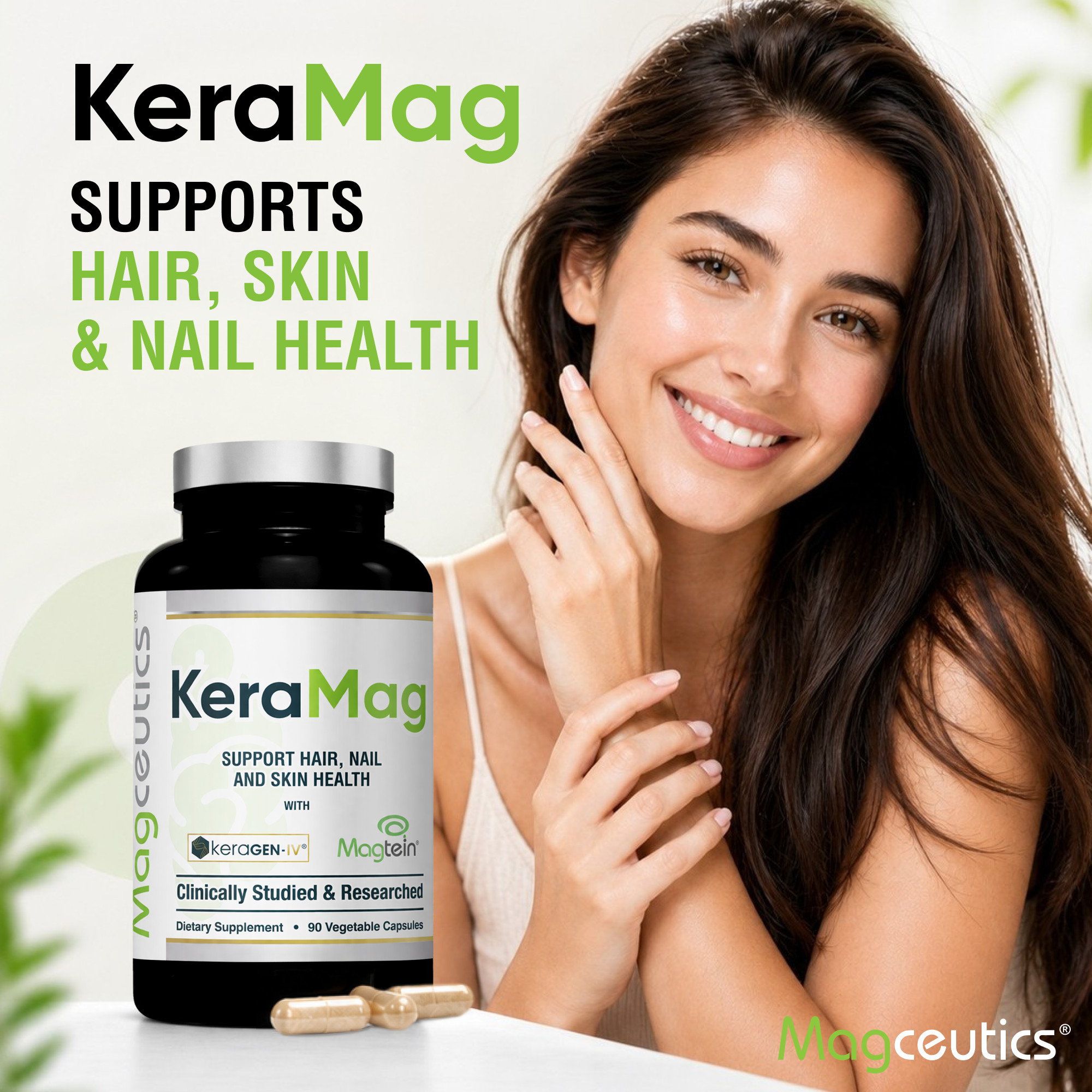 KeraMag – Keratin (KeraGEN-IV) & Magtein Magnesium L-Threonate - MAGCEUTICS